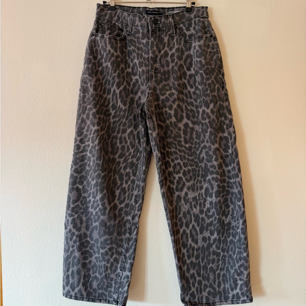 GOOD BARREL JEANS | GREY LUCKY LEOPARD